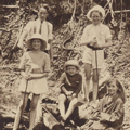 Picnic in Perth hills, ED with Mary and brothers, mid 1920s.