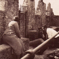ED kissing the Blarney Stone, Ireland 1936