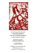 the art of eddie burrup exhibition invitation